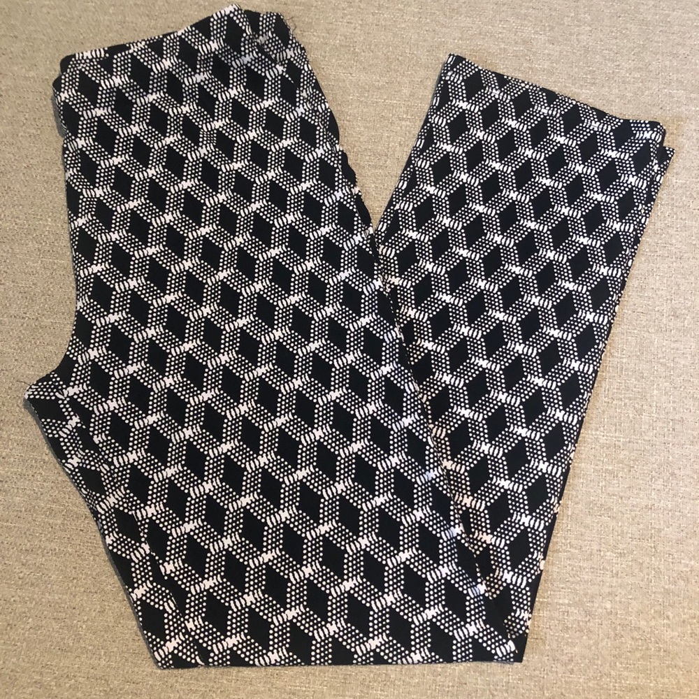 Clara Sun Woo Black and White Geometric Pants L (14)